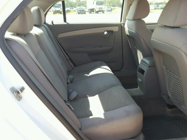 1G1ZC5EB1AF123724 - 2010 CHEVROLET MALIBU 1LT WHITE photo 6