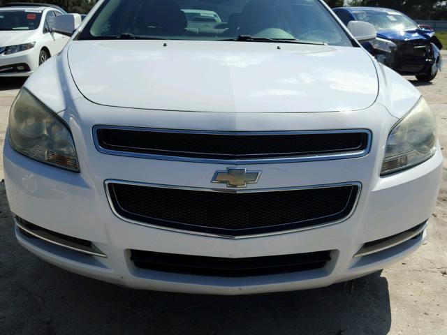 1G1ZC5EB1AF123724 - 2010 CHEVROLET MALIBU 1LT WHITE photo 9