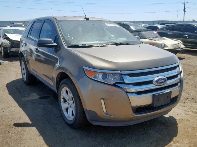 2FMDK4JC5EBA95782 - 2014 FORD EDGE SEL BEIGE photo 1