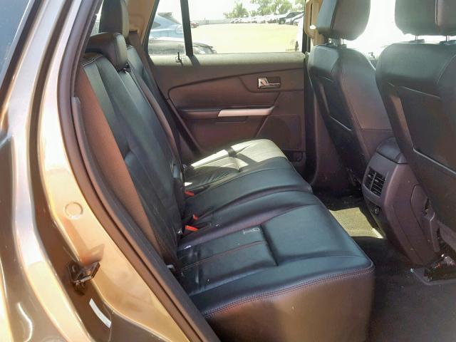 2FMDK4JC5EBA95782 - 2014 FORD EDGE SEL BEIGE photo 6