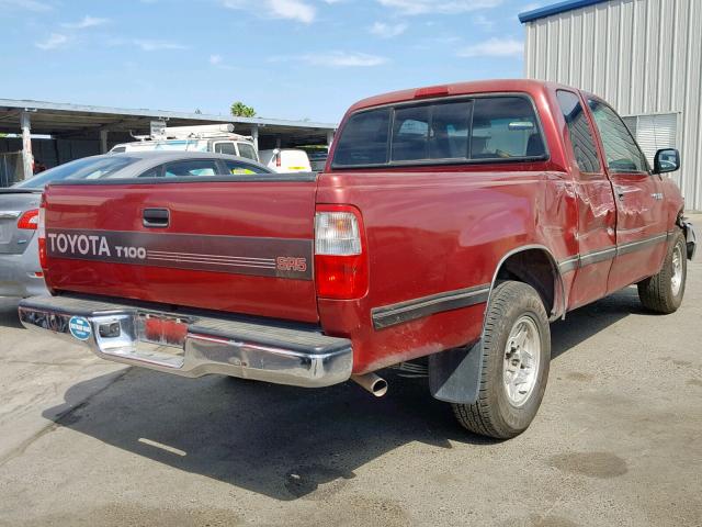 JT4TN14D4W0041211 - 1998 TOYOTA T100 XTRAC RED photo 4