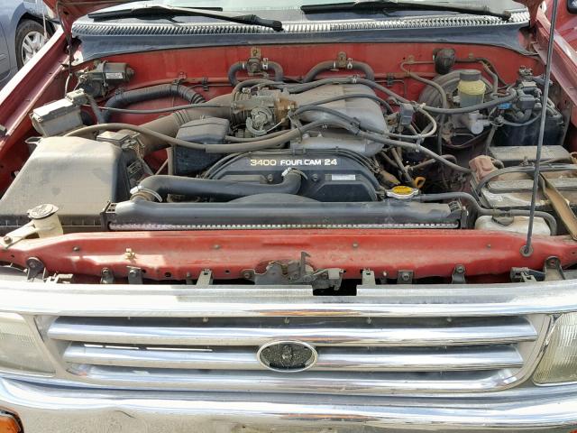 JT4TN14D4W0041211 - 1998 TOYOTA T100 XTRAC RED photo 7