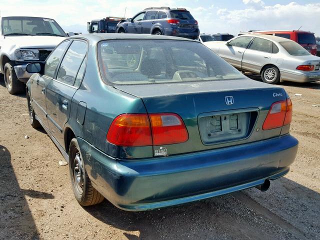 2HGEJ6615YH556934 - 2000 HONDA CIVIC BASE GREEN photo 3