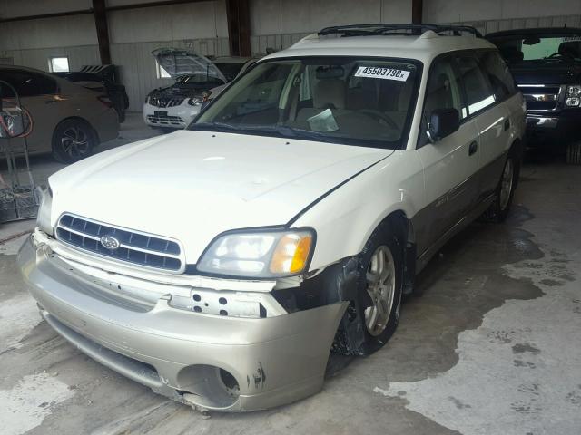 4S3BH665927638779 - 2002 SUBARU LEGACY OUT WHITE photo 2