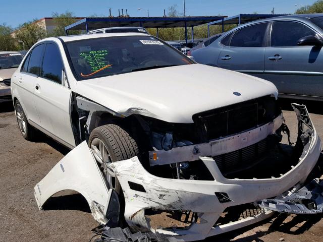 WDDGF4HB5CA624651 - 2012 MERCEDES-BENZ C 250 WHITE photo 1