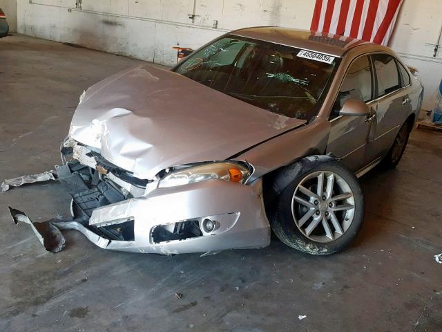 2G1WC5E39D1243990 - 2013 CHEVROLET IMPALA LTZ SILVER photo 2