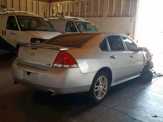 2G1WC5E39D1243990 - 2013 CHEVROLET IMPALA LTZ SILVER photo 4