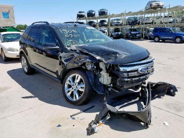 2FMDK4JC1DBA52037 - 2013 FORD EDGE SEL BLACK photo 1