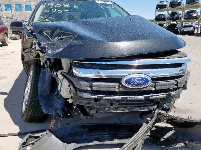 2FMDK4JC1DBA52037 - 2013 FORD EDGE SEL BLACK photo 9