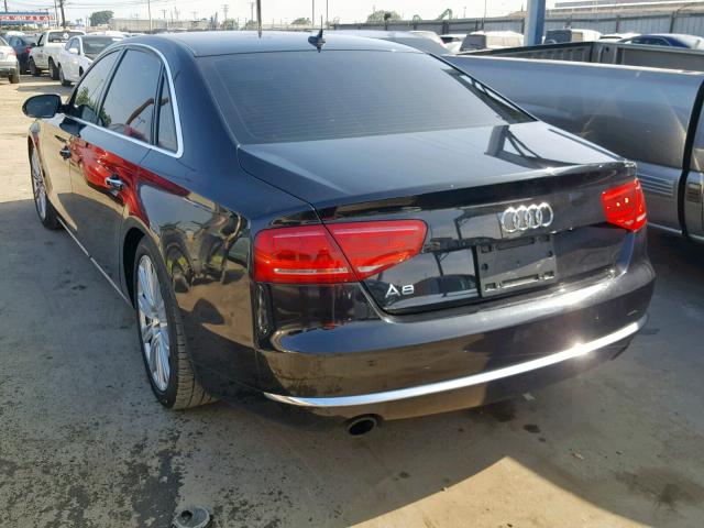 WAURGAFD8DN032090 - 2013 AUDI A8 L QUATT BLACK photo 3