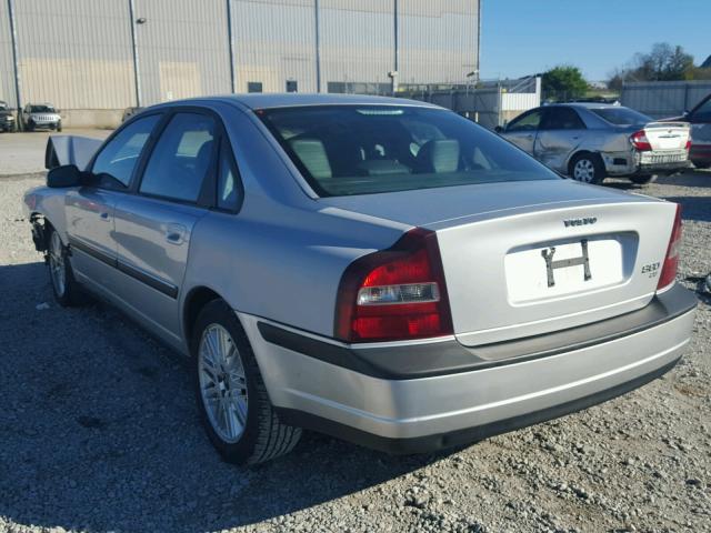 YV1TS92D221249838 - 2002 VOLVO S80 SILVER photo 3