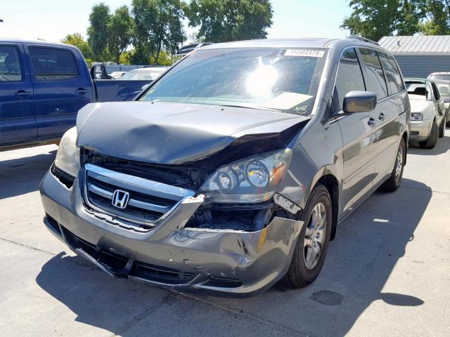 5FNRL38747B088046 - 2007 HONDA ODYSSEY EX GRAY photo 2