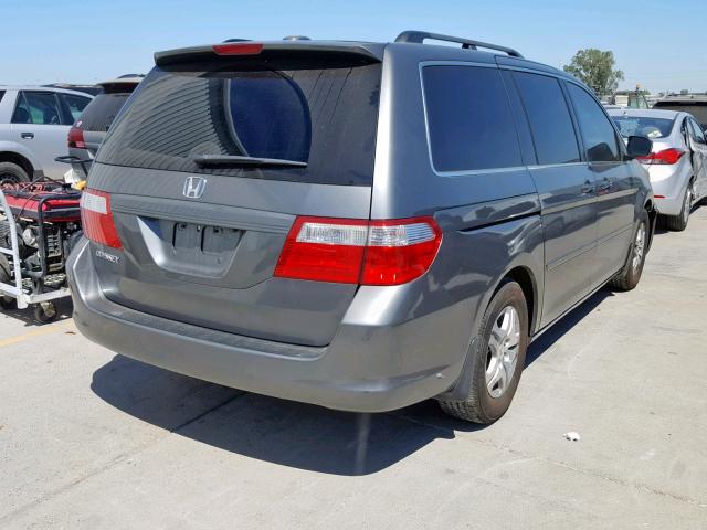 5FNRL38747B088046 - 2007 HONDA ODYSSEY EX GRAY photo 4