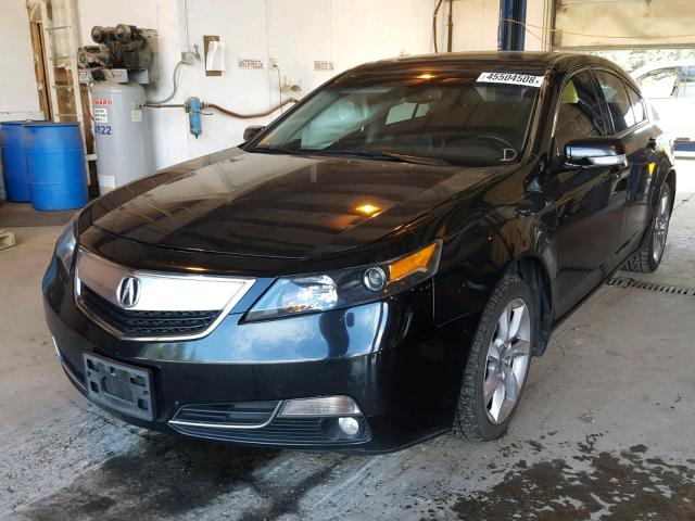 19UUA8F55CA000589 - 2012 ACURA TL BLACK photo 2