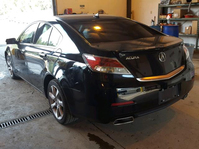 19UUA8F55CA000589 - 2012 ACURA TL BLACK photo 3