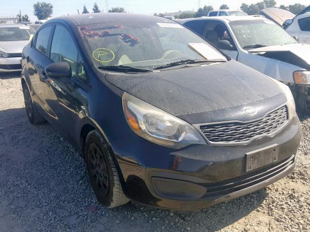 KNADM4A39C6090477 - 2012 KIA RIO LX BLACK photo 1