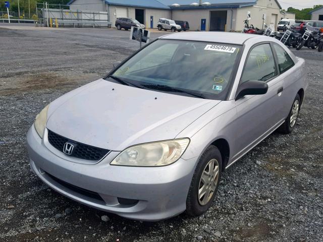 1HGEM21135L008422 - 2005 HONDA CIVIC DX V GRAY photo 2