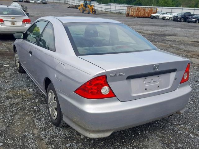 1HGEM21135L008422 - 2005 HONDA CIVIC DX V GRAY photo 3