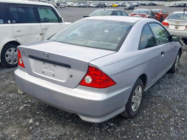 1HGEM21135L008422 - 2005 HONDA CIVIC DX V GRAY photo 4