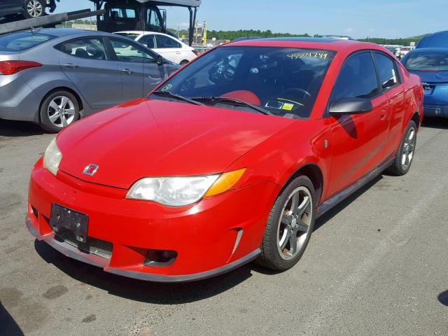 1G8AY11P16Z154357 - 2006 SATURN ION REDLIN RED photo 2