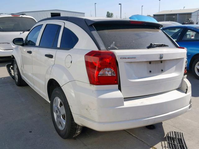 1B3HB28B68D732623 - 2008 DODGE CALIBER WHITE photo 3