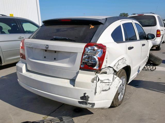 1B3HB28B68D732623 - 2008 DODGE CALIBER WHITE photo 4