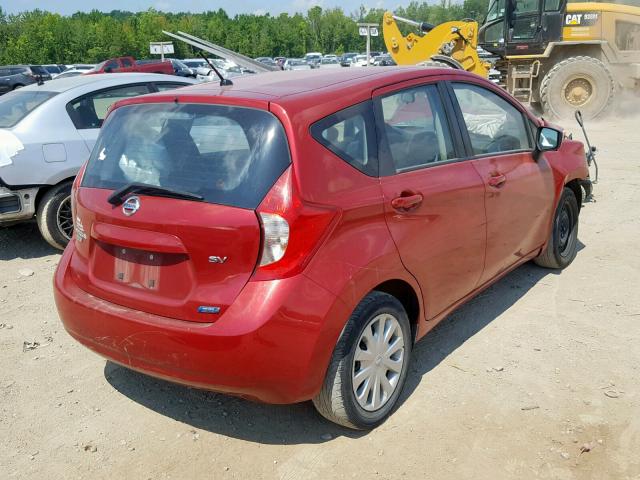 3N1CE2CP6FL405040 - 2015 NISSAN VERSA NOTE BURGUNDY photo 4