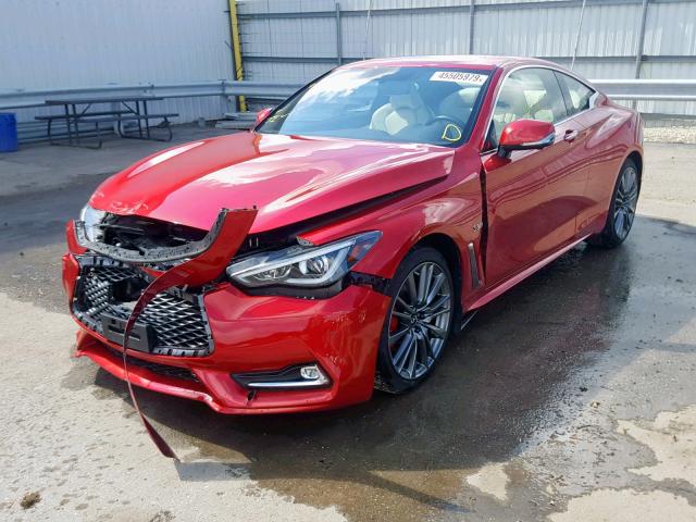 JN1FV7EL0HM702267 - 2017 INFINITI Q60 RED SP RED photo 2