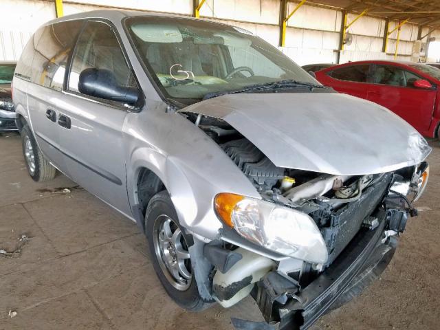 1B4GP15B82B556409 - 2002 DODGE CARAVAN EC SILVER photo 1