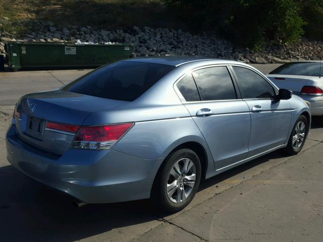 1HGCP2F47BA077588 - 2011 HONDA ACCORD LXP BLUE photo 4