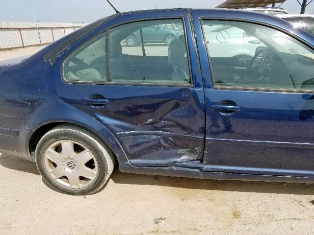 3VWRK69M43M030305 - 2003 VOLKSWAGEN JETTA GL BLUE photo 9