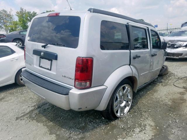 1D4PT4GK6AW161250 - 2010 DODGE NITRO HEAT SILVER photo 4