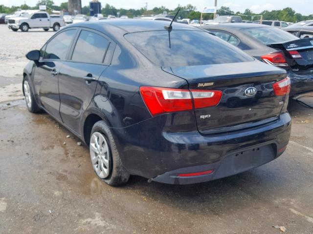 KNADM4A38D6257512 - 2013 KIA RIO LX BLACK photo 3