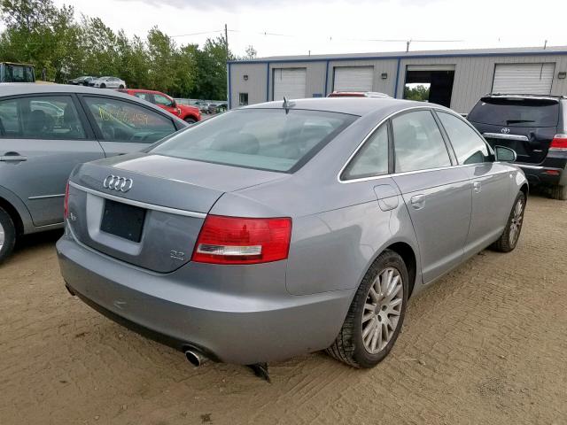 WAUDH74F57N067642 - 2007 AUDI A6 3.2 QUA SILVER photo 4