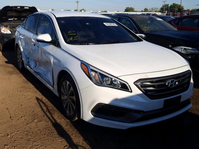 5NPE34AF2FH033956 - 2015 HYUNDAI SONATA SPO WHITE photo 1