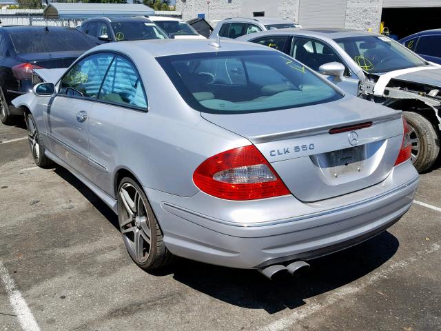 WDBTJ72HX7F215137 - 2007 MERCEDES-BENZ CLK 550 GRAY photo 3