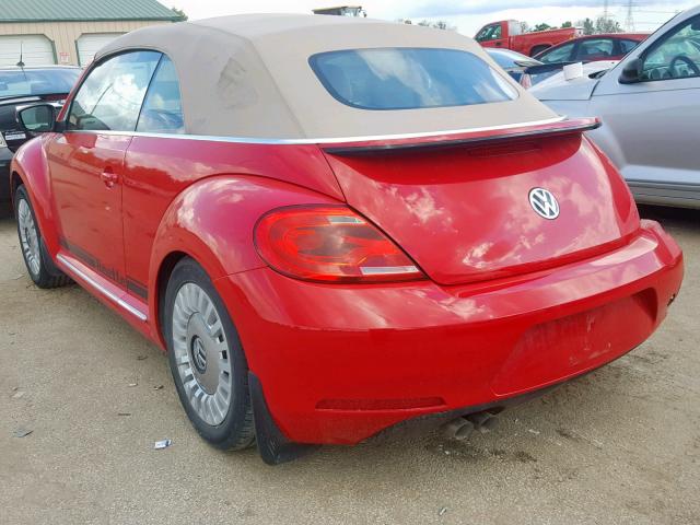 3VW5X7AT4EM805486 - 2014 VOLKSWAGEN BEETLE RED photo 3