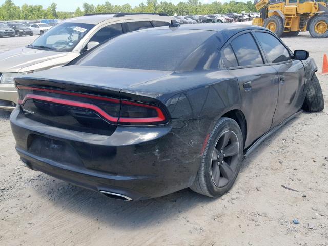 2C3CDXHG9GH215026 - 2016 DODGE CHARGER SX BLACK photo 4