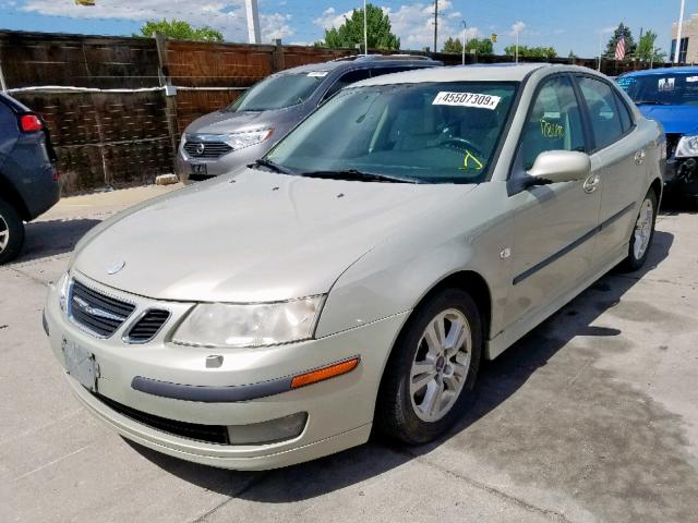 YS3FD46Y471012734 - 2007 SAAB 9-3 2.0T BEIGE photo 2