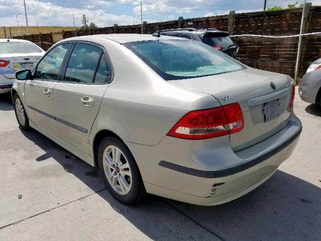 YS3FD46Y471012734 - 2007 SAAB 9-3 2.0T BEIGE photo 3