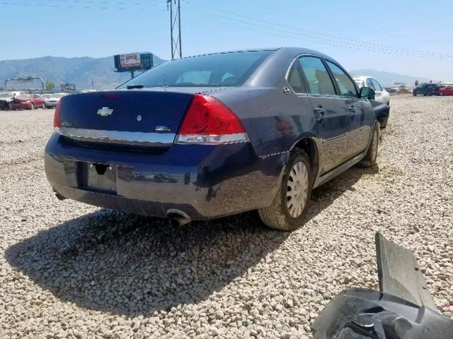 2G1WS57M691216830 - 2009 CHEVROLET IMPALA POL BLUE photo 4