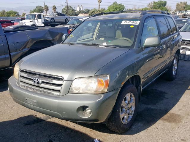 JTEDP21A240037083 - 2004 TOYOTA HIGHLANDER GREEN photo 2