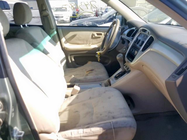 JTEDP21A240037083 - 2004 TOYOTA HIGHLANDER GREEN photo 5