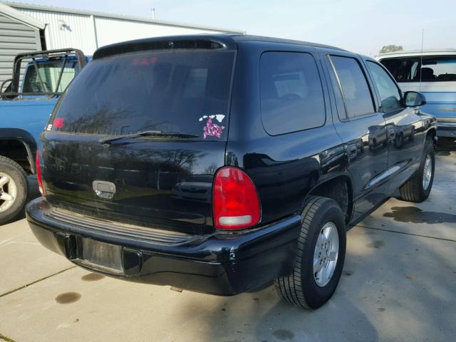 1B4HR38N22F153535 - 2002 DODGE DURANGO SP BLACK photo 4