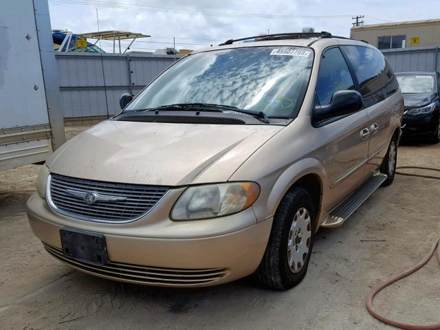 2C8GP44371R298607 - 2001 CHRYSLER TOWN & COU GOLD photo 2