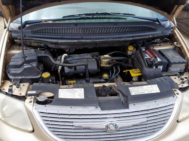 2C8GP44371R298607 - 2001 CHRYSLER TOWN & COU GOLD photo 7