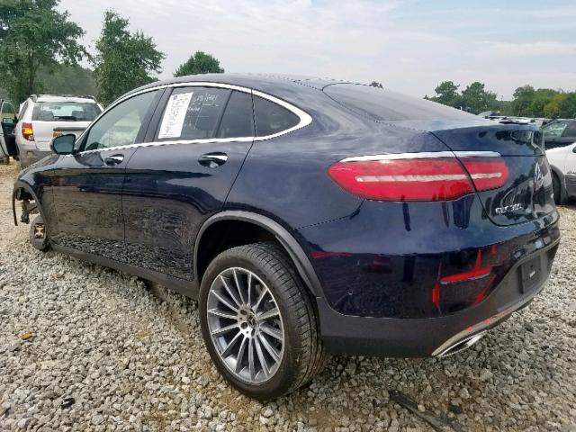 WDC0J4KB2HF214834 - 2017 MERCEDES-BENZ GLC COUPE BLUE photo 3