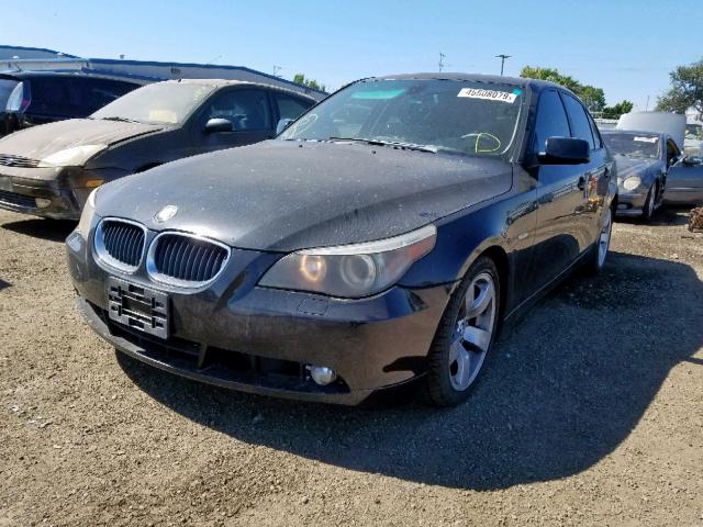 WBANA53514B849326 - 2004 BMW 525 I BLACK photo 2