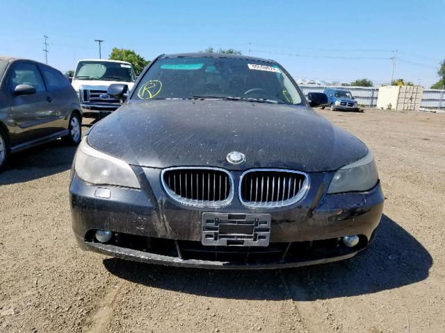 WBANA53514B849326 - 2004 BMW 525 I BLACK photo 9