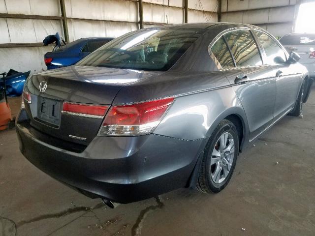 1HGCP2F62BA135446 - 2011 HONDA ACCORD GRAY photo 4